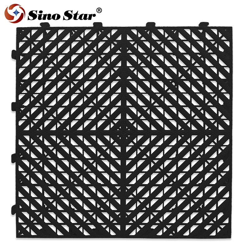 Car Wash Room Floor Mats 400X400X20mm Thickness Plastic Splicing Grille Leaking Mat Garage Interlocking Floor Tiles Carwash Detailing Shop