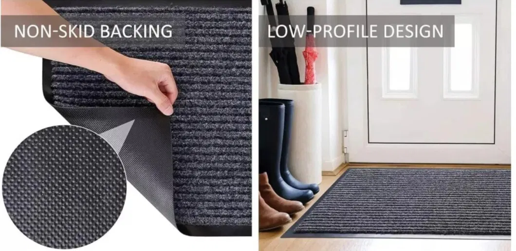 Extra Long Nonslip Carpet Runner Extreme Heavy Duty, Hard Wearing Dirt Stopper Rubber Backed Mat for Laundry Room