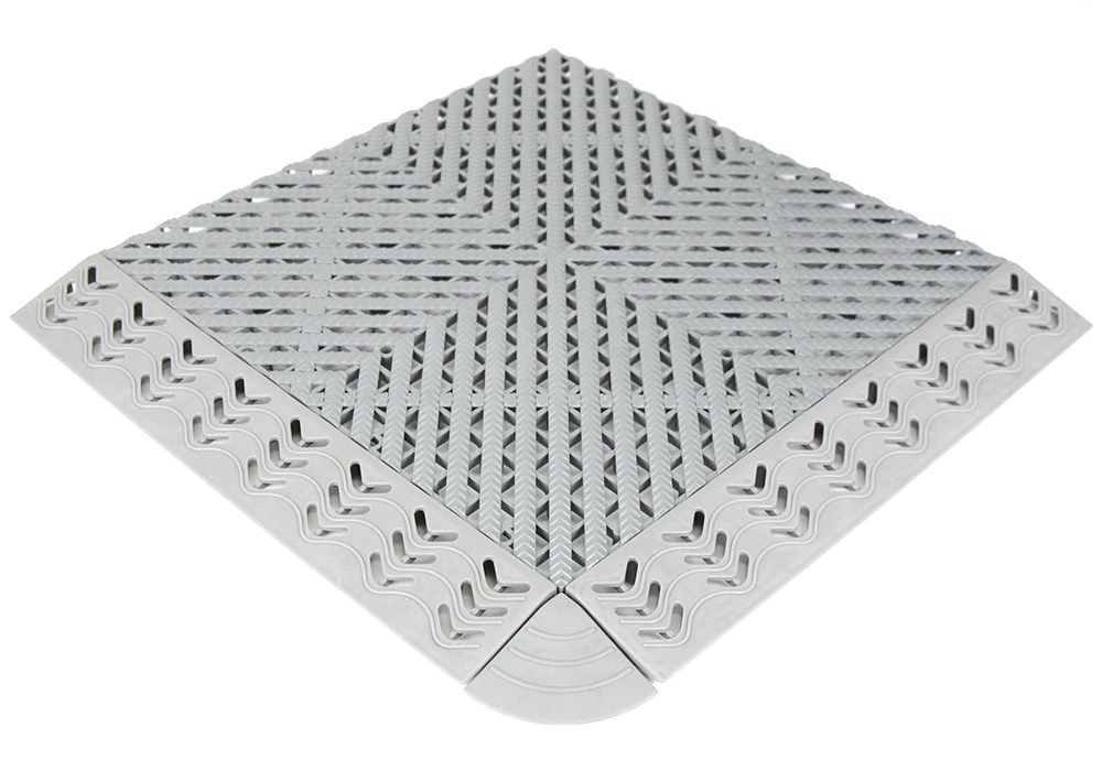 Swisstrax Plastic PP Car Wash Drain Interlocking Garage Floor Tile Mat