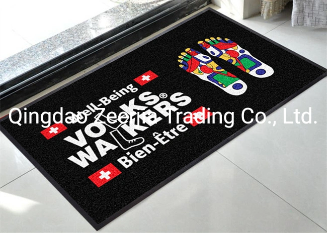 2&prime; X 3&prime; Nylon Print Logo Carpet Entrance Mat with Rubber Backed 5-7mm