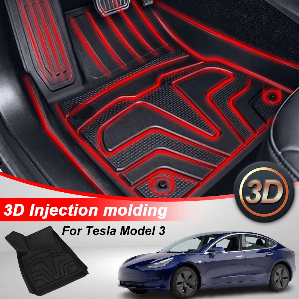 for Tesla Module 3 Car Accessories Trunk Mat Auto Parts Car Cargo Trunk Floor Mat Liner