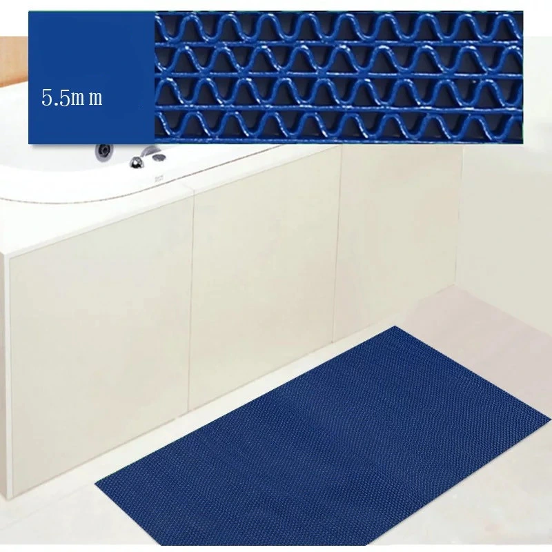 Anti-Slip Wear Resistance PVC S Mat for Bathroom Washable Indoor/Outdoor Low Profile Doormat with Custom Printed Logo