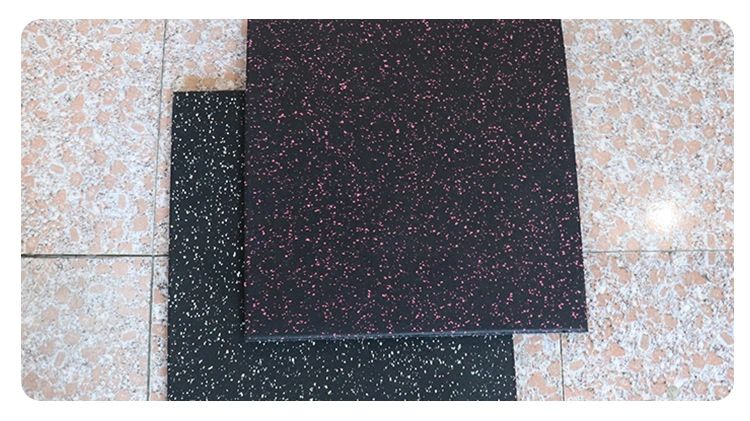 Commercial Fitness Gym Equipment Rubber Floor Gym Flooring Rubber Mat with Colored EPDM