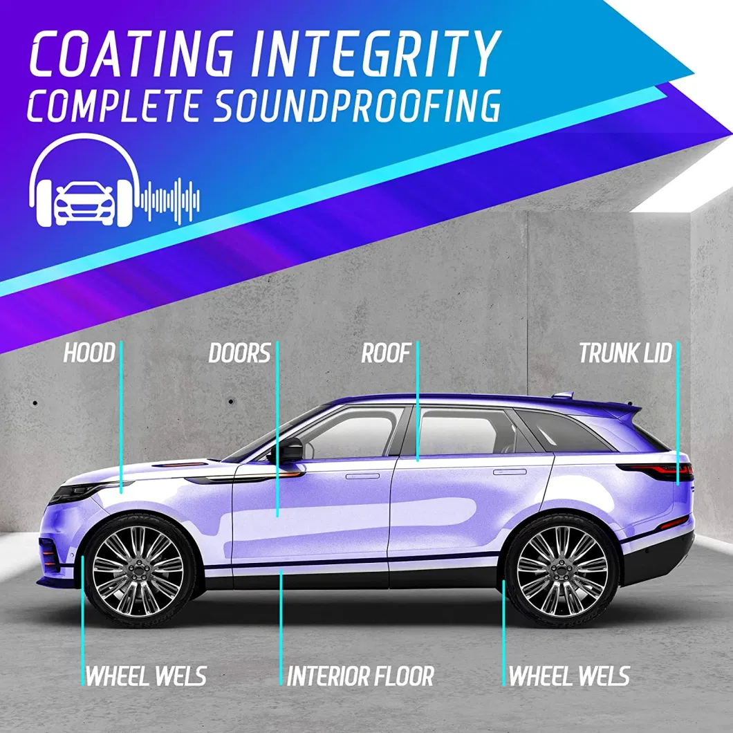 Customized Logo Design, OEM Butyl Rubber Car Audio Sound Deadening, Sound Damping Mat, Comparing with Dynamat, Ctk, STP.