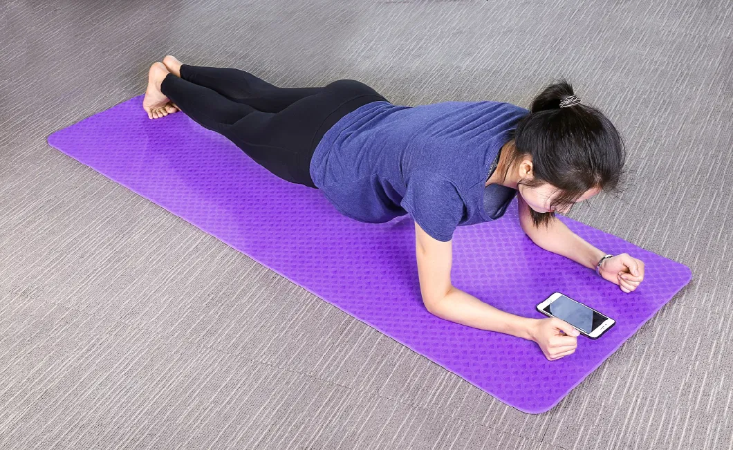 Customized Color Size Pattern Non Slip Eco Friendly Carpet PVC Pilates Yoga Gym Mat