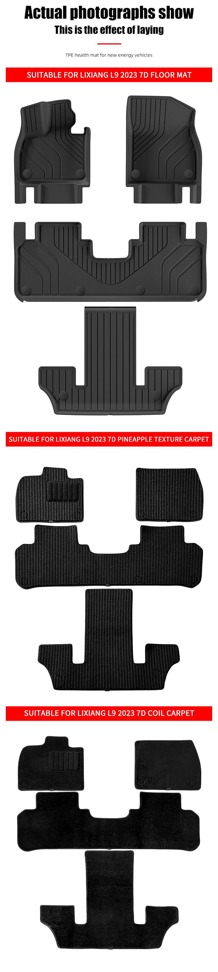 Car Floor Mat for Lixiang L9 2023 7D