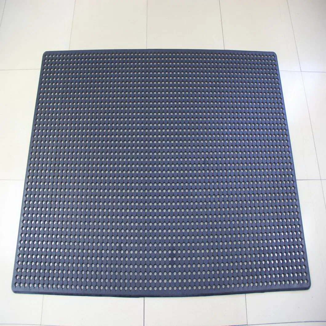 1.2m X 2m X 12mm Rubber Grass Mat with Molded Beveled Edge