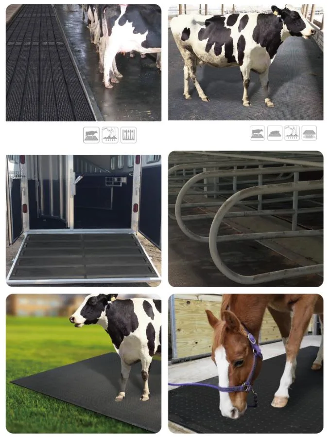 Factory Direct Sale Durable Hard Wearing Cow Mat Rubber