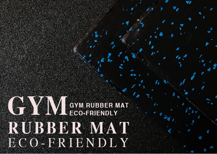 EPDM Rubber Flooring Interlock Colorful Fleck Rubber Gym Mat