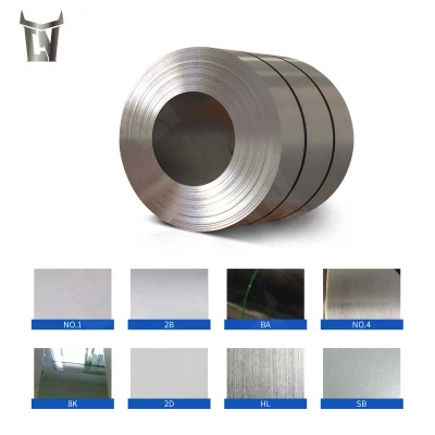 Polished Metal Cooling Cold Roll 2b/Ba/No. 1/No. 4/Hl/8K Ss Coil 201 202 304 304L Roofing Sheet Stainless Steel Coil