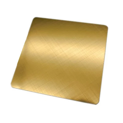 Factory Stainless Steel 201 Decorative Plate 304 316L Gold Mirror Polishing Stainless Steel Sheet