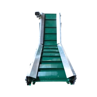 Stainless Steel Structure Inclined Lift Conveyor Belt for Finished Bag