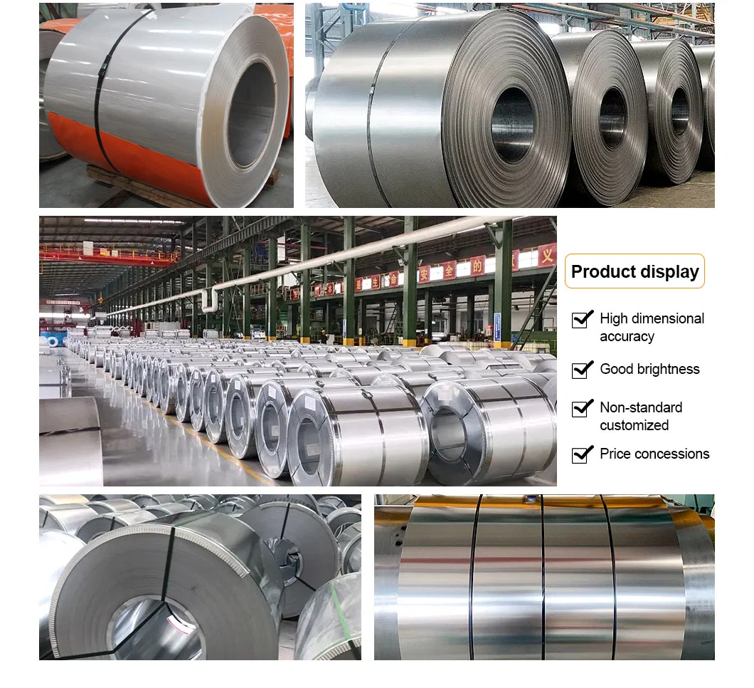 ASTM/JIS 201 202 304 316 430 2b Ba Hot/Cold Rolled 0.3-3mm Tisco Ss Iron Stainless Steel Coil for Building Material