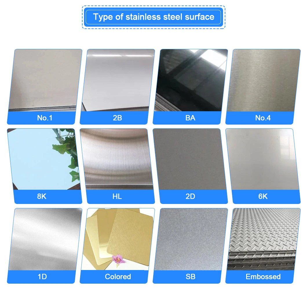 201 A240 304 316 1mm Cold Rolled Stainelss Steel Plate Sheet