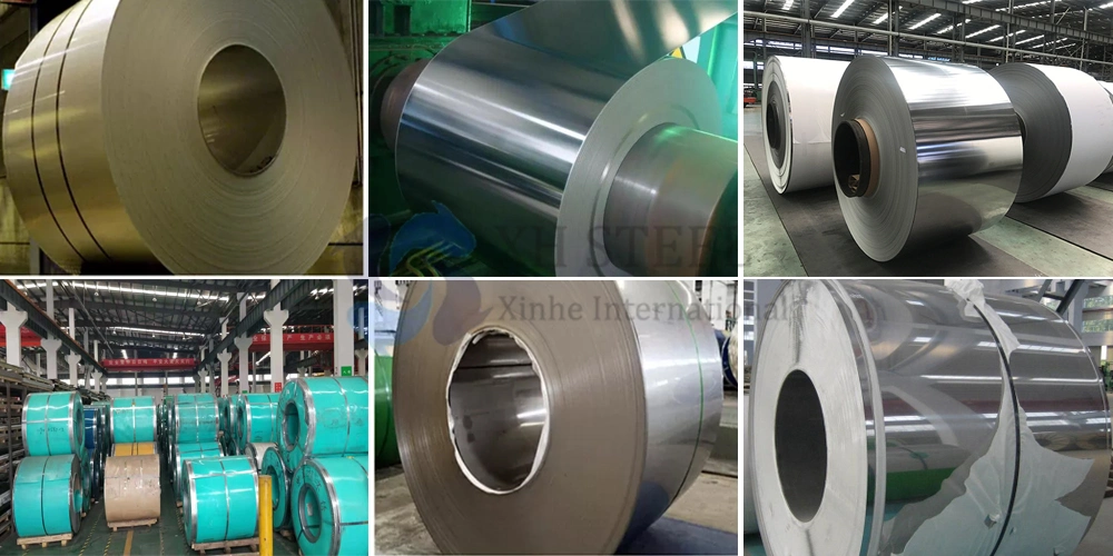 Stainless Steel Coil ASTM AISI 201 J1 J2 J3 202 304 316 409 430 Ss Coil Strip Cold Rolled 2b Ba Mirror Carbon Steel/Stainless Steel Roll Building Material