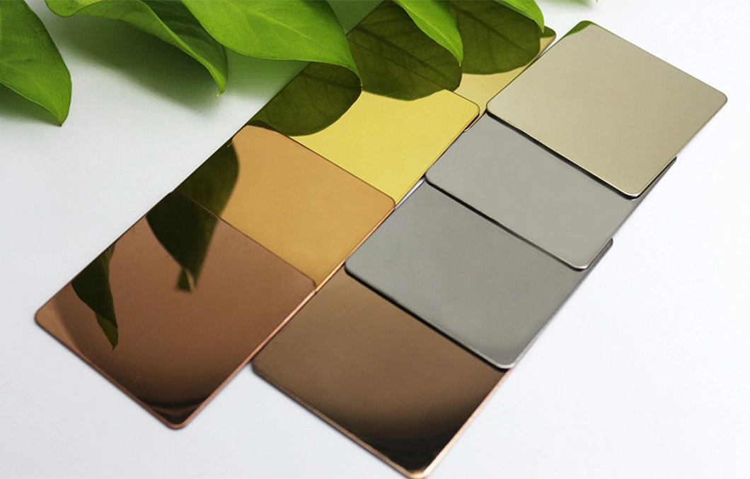 Wholesale Steel Plate 4ftx 8FT Building Materials Metal Sheet 304 316 PVD 8K Mirror Finish Golden Stainless Steel Sheet
