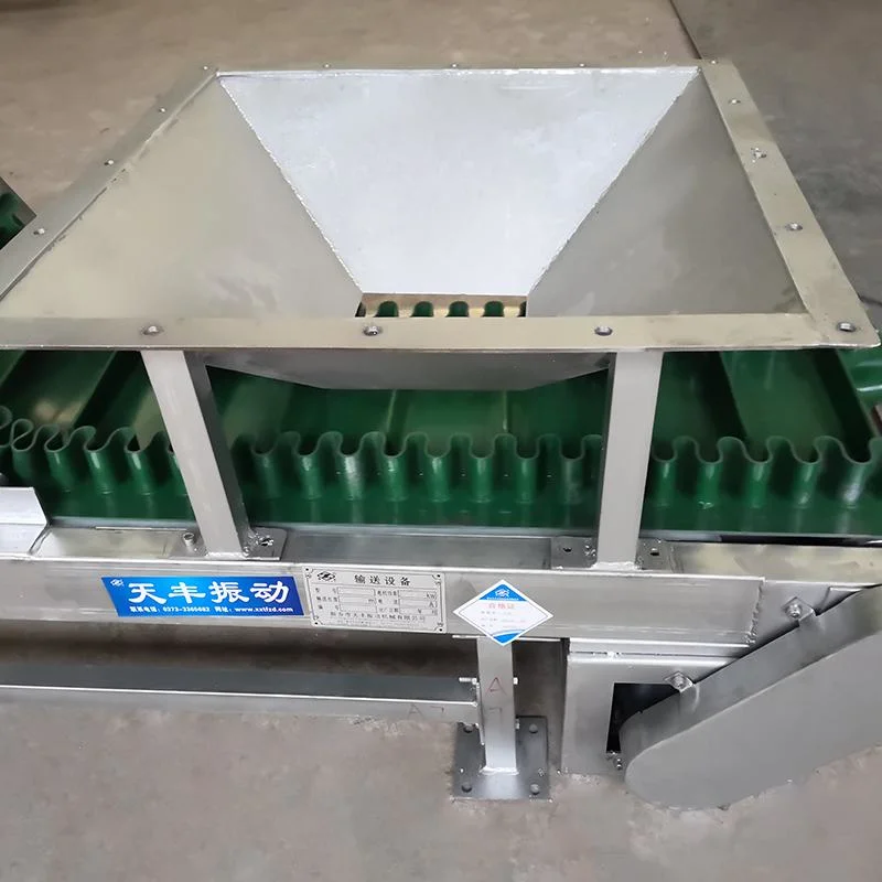 Stainless Steel Structure Inclined Lift Conveyor Belt for Finished Bag