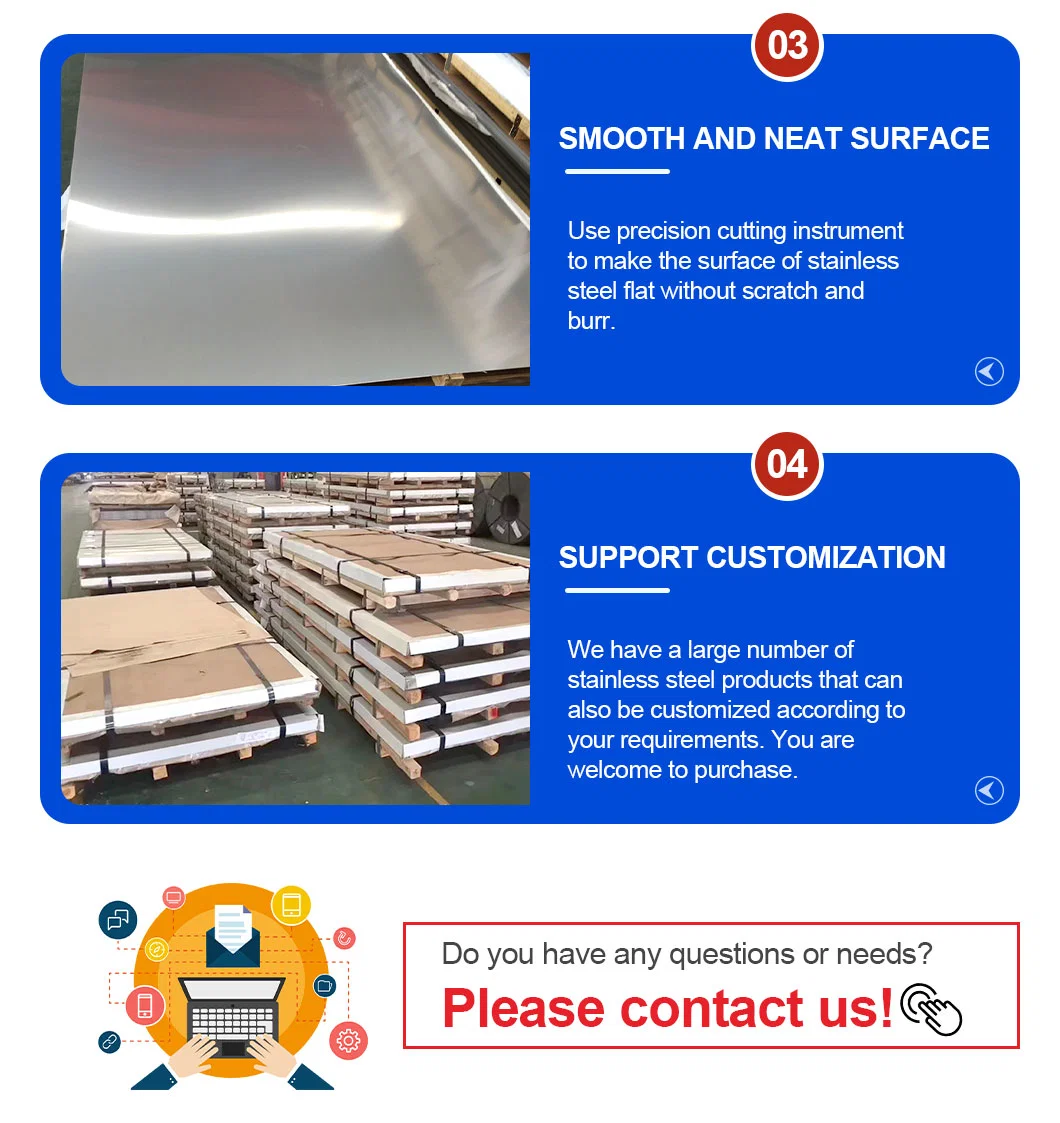 Hot Rolled ASTM 5mm Thick 420 304 Inox Plate 316 321stainless Steel Sheet
