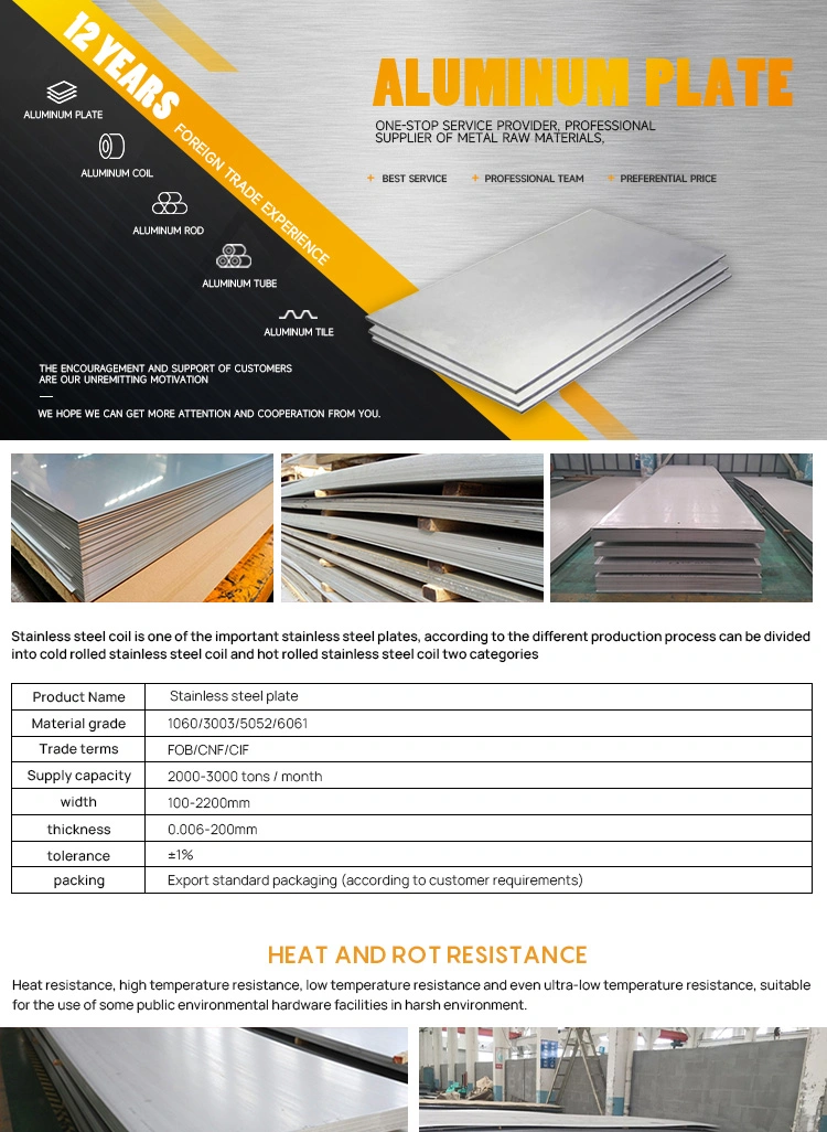 High Quality Popular Ss Plate 201 904L 304 316 Stainless Steel Sheet