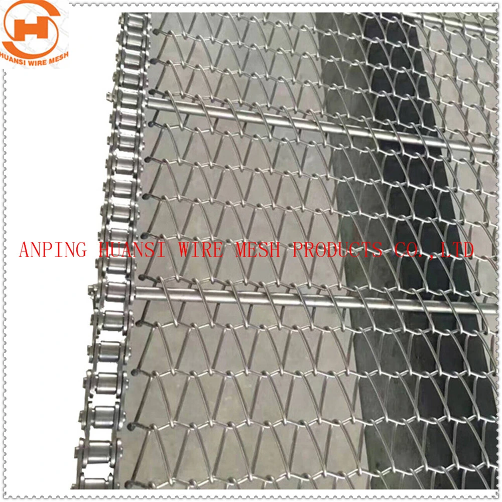 Stainless Steel Chain Roller Metal Wire Mesh Conveyor Belt