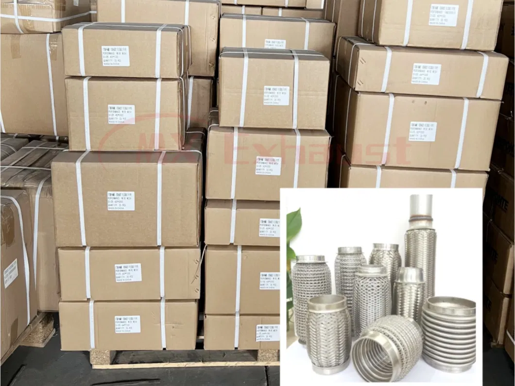 High Performance Automobile Exhaust Flexible Pipe Connections for Muffler Corrugation