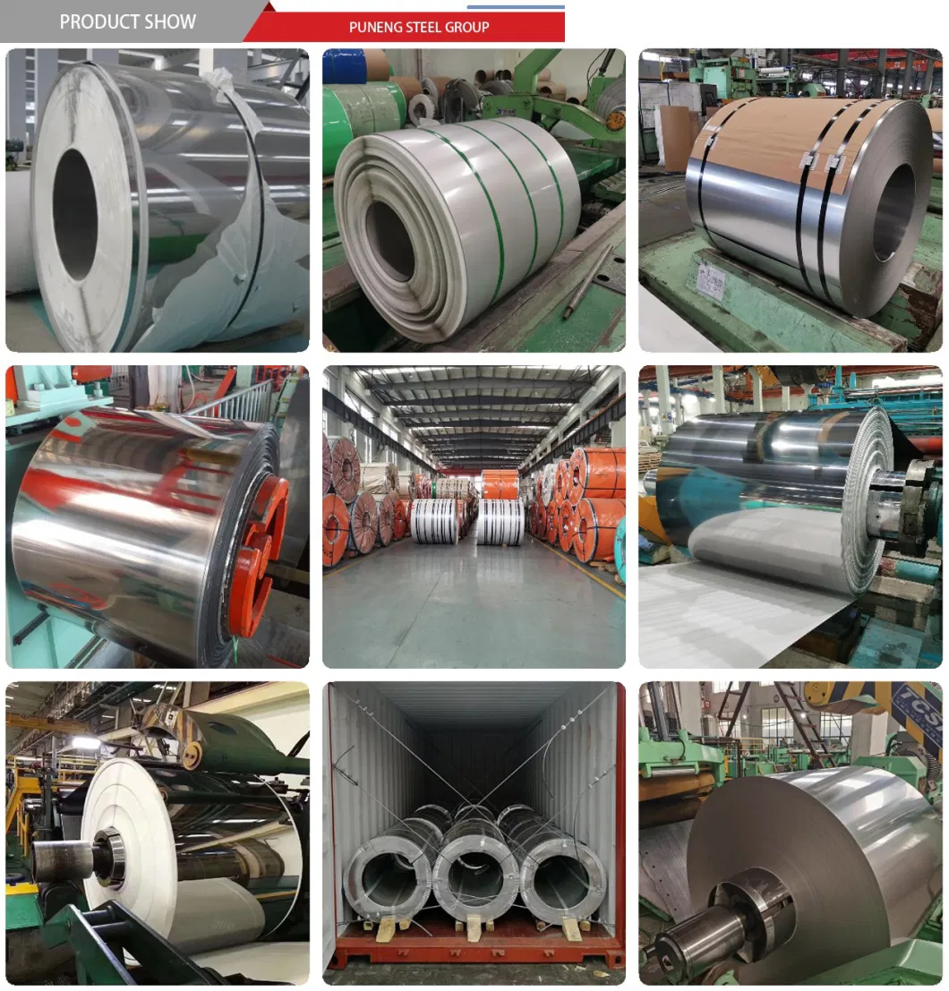 Ss SUS 201 202 304 316 Carbon Stainless Steel Coil Steel Strip Coil Cr Hr 410 Inox 430 Tisco 1.4021 Building Material Steel Sheet Coil Price for Petrochemical