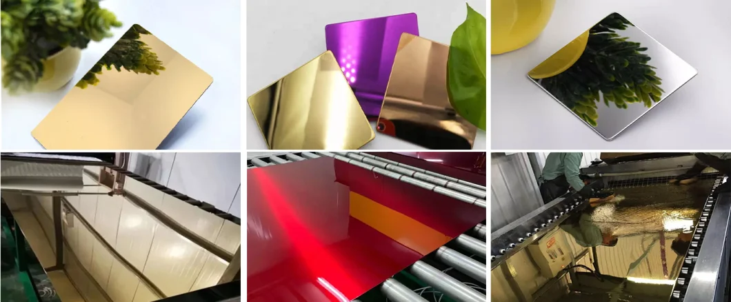 Low Price Colored Stainless Steel 201 202 304 420 410 430 440c Gold Mirror Sheet Rose Gold Color Stainless Steel Plate