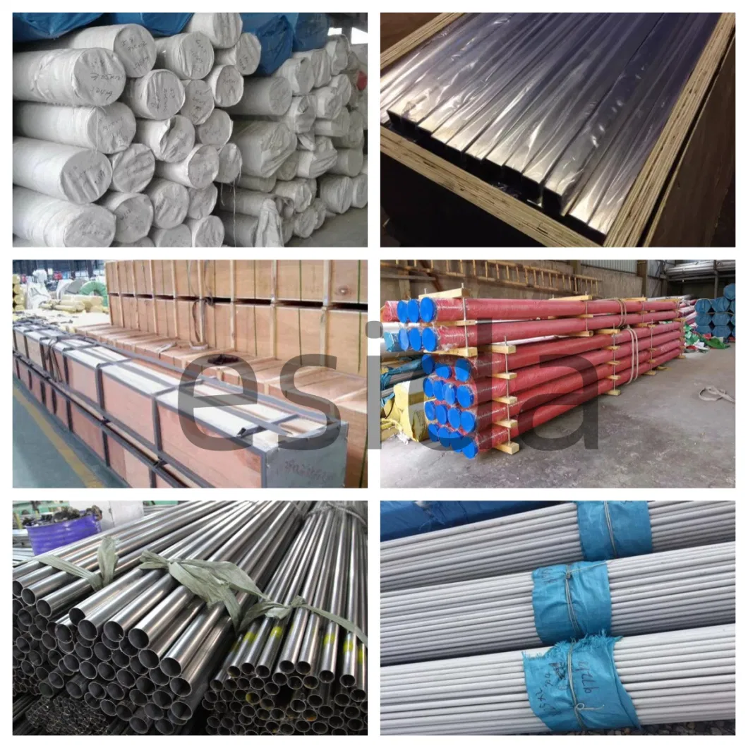 ASTM Seamless/Welded Stainless Steel Square Round Pipe 201 202 301 304 310S 316 430 304L 316L Stainless Steel Tube for Construction Exhaust Flexible Pipe
