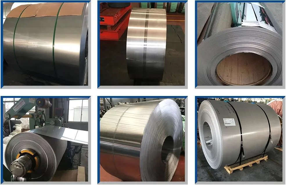 ASTM Cold Rolled 201 202 Stainless Steel Coil Decorative 0cr18ni19 SS304 316L 321 0.5-3mm Thickness for Roofing JIS Ba Surface SUS410 420 430 Sheet