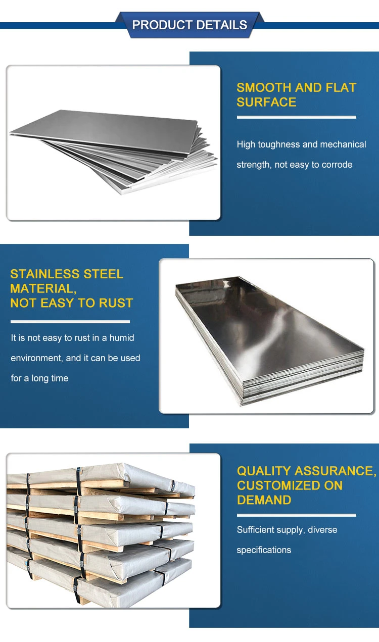 1.0mm 1.5mm 2mm 3mm Thick Factory Building Material ASTM JIS 210 304 316 316L 2b/Ba 8K Mirrored Stainless Steel Sheet