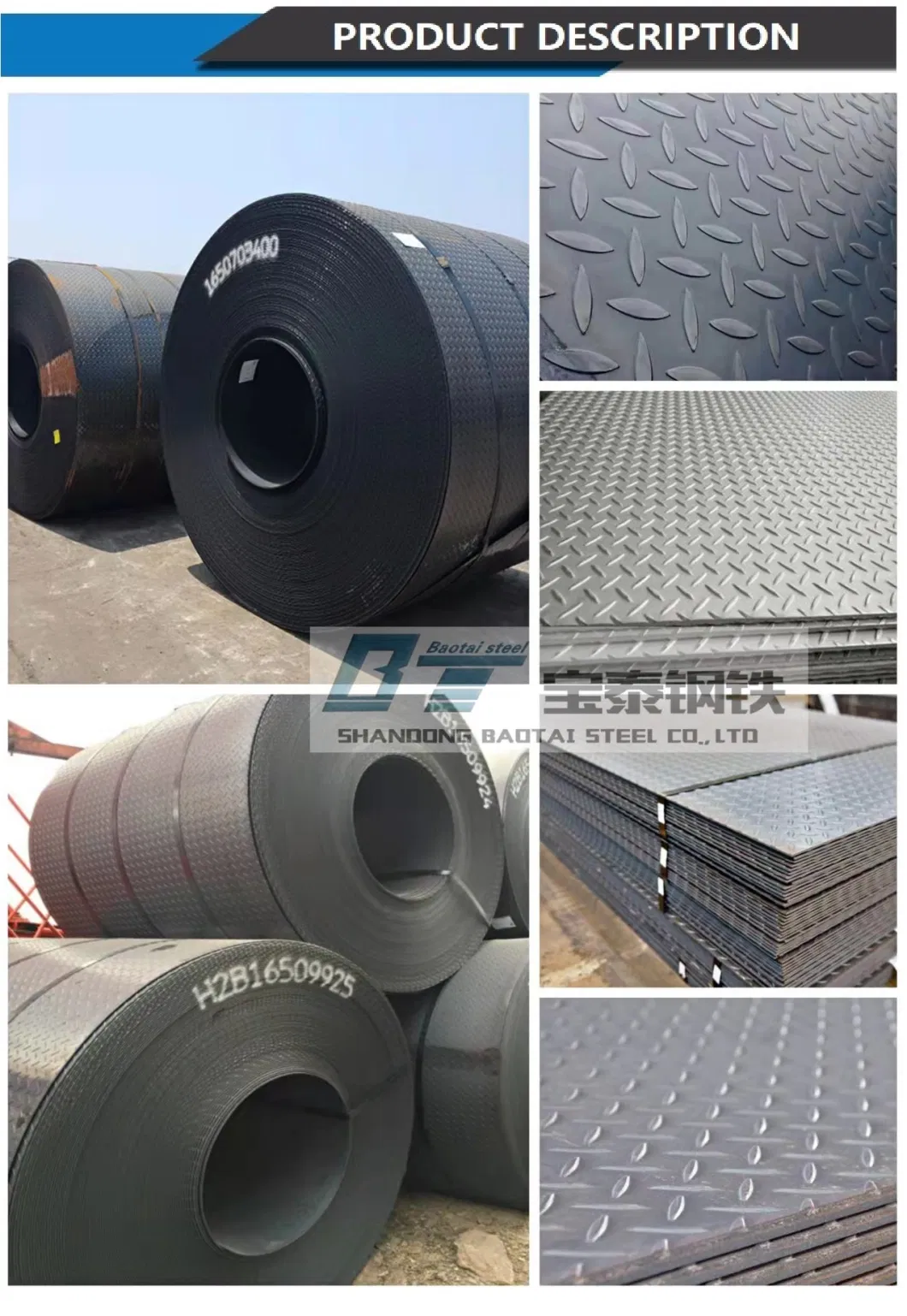 Cold Roll 430 4X8 Diamond/Checkerd/ Embossed/Slotted 201 304 Aluminum/Stainless Steel Sheet with Hole Perforated