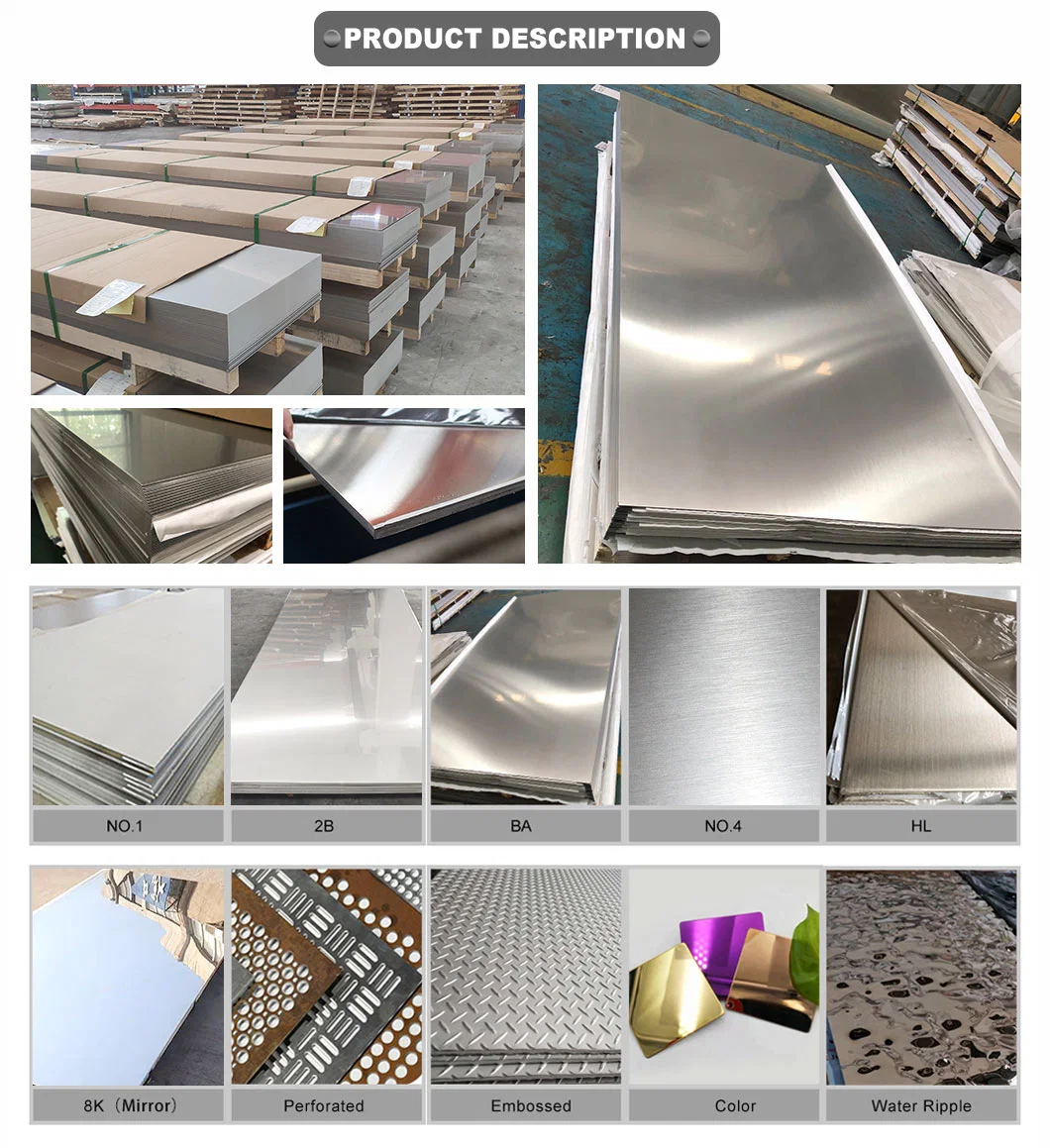 3mm 4mm 5mm 8mm 4&prime; X8&prime; 304 Stainless Steel Sheet for Wall Panel