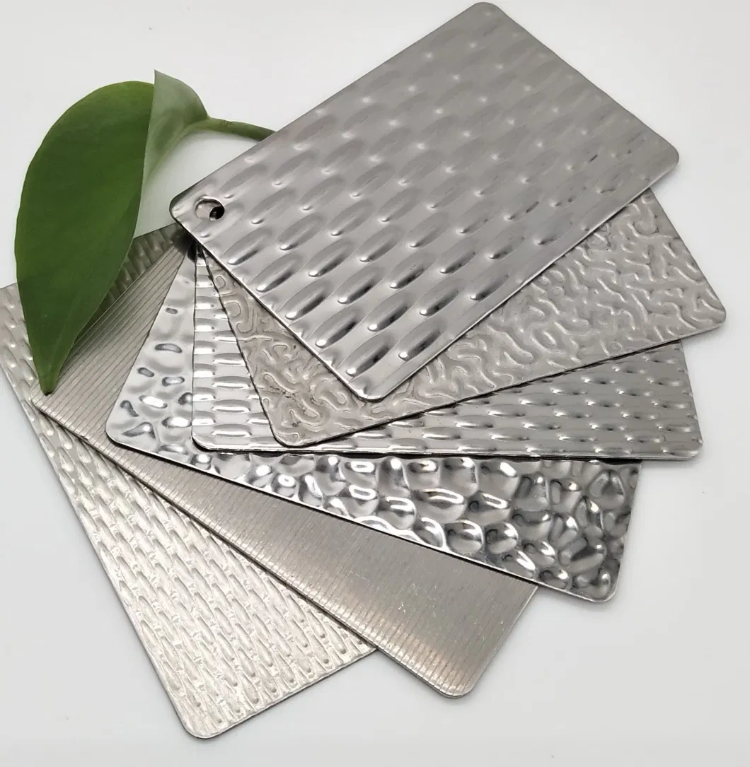 High Quality Ba 1.0mm 1.2mm Embossed Stainless Steel Pattern Sheet 1219mm Width for Decorative Fabrications