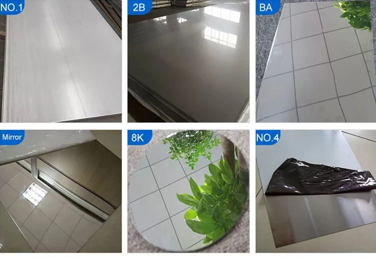 AISI ASTM SUS SS Plate 201 202 304 304L 316 316L 309S 310S 321 430 904L Hot/Cold Rolled 2b/Ba/Hairline/Mirror/No. 1 Stainless Steel Sheet