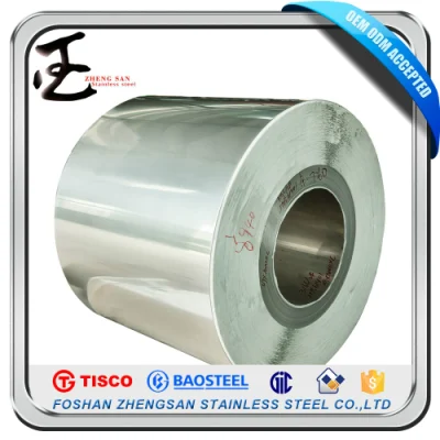  Precio competitivo laminados en frío 304 grado 316L 201 de la bobina de acero inoxidable en la mitad de cobre Ddq