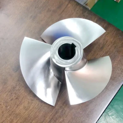 OEM fundición de aluminio al vacío CNC álabes de turbina de acero