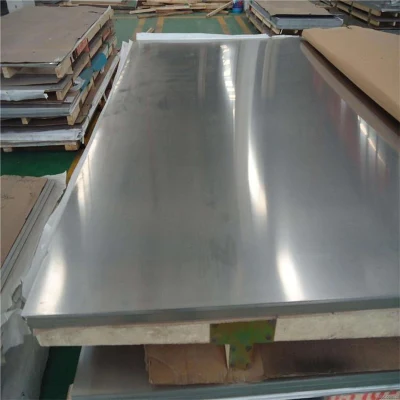 201/202/301/302/303/304/304L/304n1/309S/310S/316/316L/316Ti/316n Chapa de acero inoxidable de espejo lateral simple