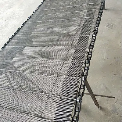  Industria alimentaria Washinig/secado/Fring/ Congelados/malla de alambre de acero inoxidable 304 Cinta transportadora en cinturón industrial