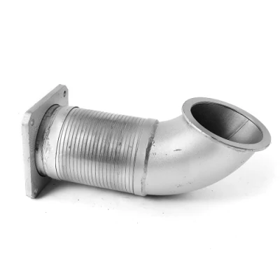  Partes de camiones Acero inoxidable Conexión suave Escape de coches tubo flexible Tubo con trenzado