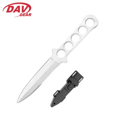 8.5&quot;Blade de acabado de espejo de acero inoxidable y mango Lanzamiento global de la cuchilla para exteriores y Self-Denfense