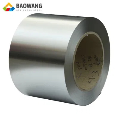 430 410 304 1,4016 2b Ba 0,5mm Acero inoxidable laminado en frío Bobinas de acero