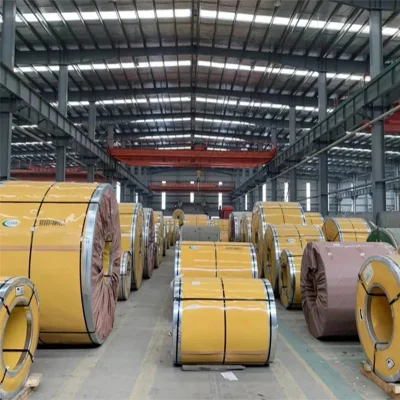302 HR 304L 410 Ss430 Ba acabado laminado en caliente frío Bobina de chapa de acero inoxidable enrollada
