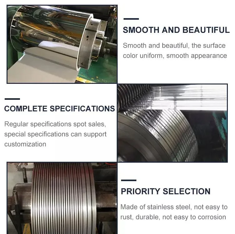 ASTM Ss 201 202 301 304 304L 309S 316 316L 409L 410s 410 420j2 430 440 Stainless Steel Strips/Band/Belt/Coil