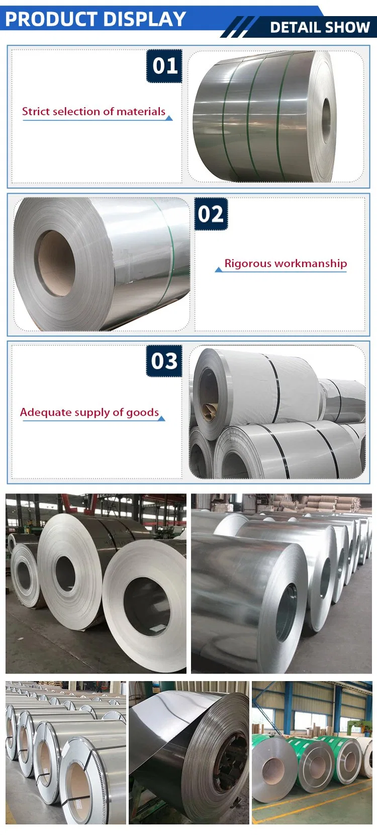 Cold Rolled 0.3mm Stainless Steel Coil 304 430/2b Ba Cold Rolled Steel Roll