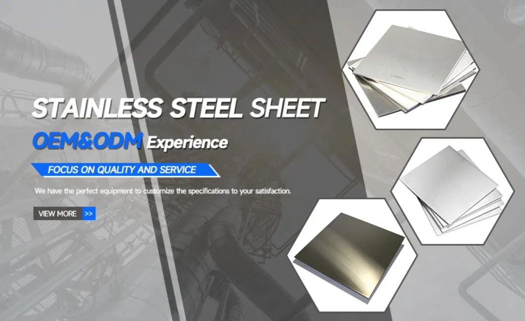 Cold Rolled Food Grade 304 201 Stainless Steel Sheet with ASTM