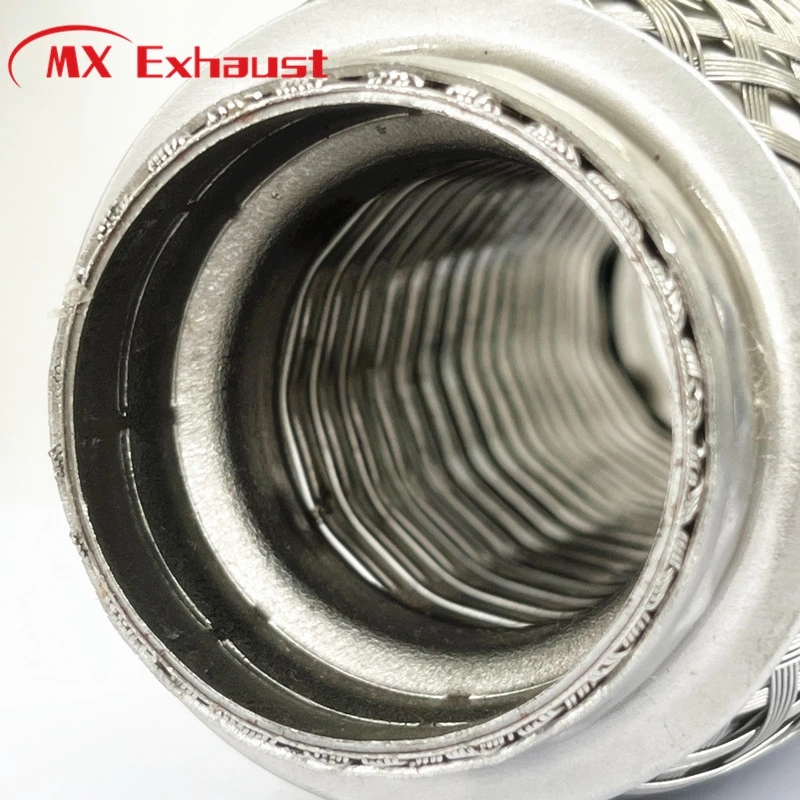 Mx Exhaust Muffler Corrugation Car Exhaust Flex Pipe Stainless Steel Weld Flexible Joint Tube for Muffler