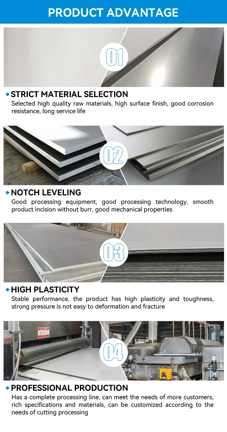 High Quality Hot Rolled 904L 3 mm /4 mm/5 mm/8 mm/10 mm Stainless Steel Sheet 633 Stainless Steel Sheets Plate