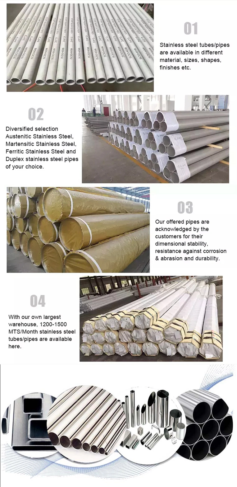 AISI ASTM 201 430 304L 316L 304 316 Stainless Steel Pipe/Tube