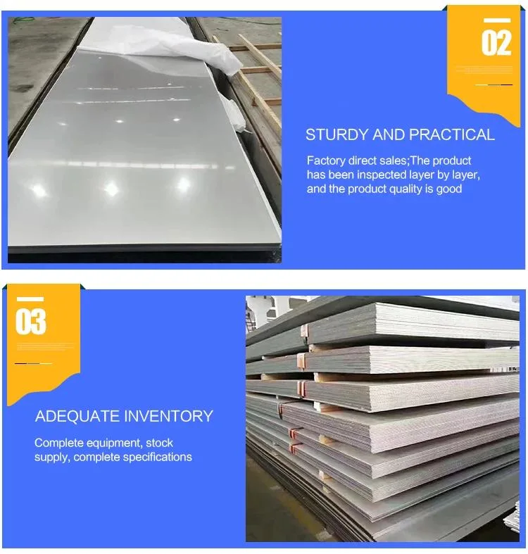 1mm 1.5mm 201 304 Stainless Steel Sheet Used for Construction