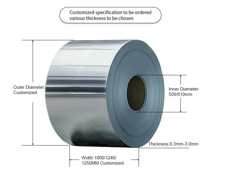 ASTM AISI 201 202 304 316 316L 410s 430 904L 2205 Cold/Hot Rolled Stainless Steel Coil